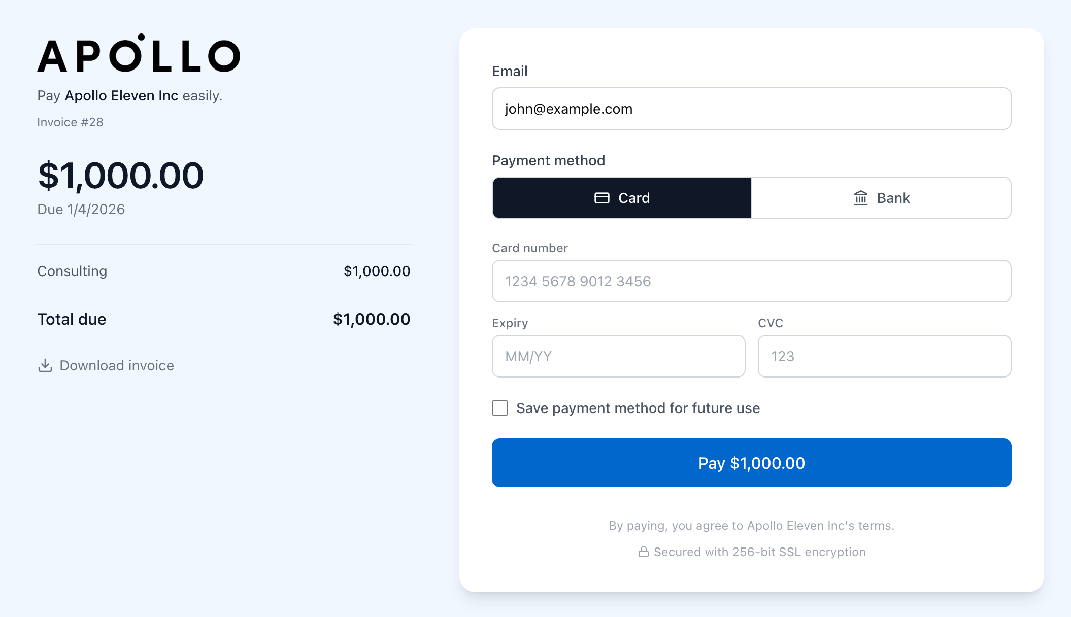 Invoice View